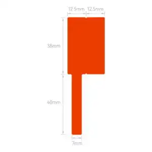Niimbot B SeriesThermal Cable Labels T25x38+40mm -100 pcs red
