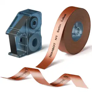 Niimbot N1 Satin Ribbon 14MMX5.1M Black on Brown