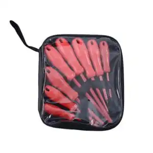 8 Pcs Insulated CRV DIY Electronics Hand Tools Flat Cross Magnetic Screwdriver Tool Set