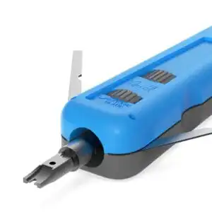 Double Cutter Head Rj45 Impact Punch Tool Network Cable Krone Type Insertion Punch Down Tool