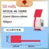 Phomemo XF2538 Cable Label Sticker Red Roll