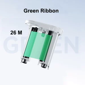 NIIMBOT M3 Ribbon M3RR76-26 Green Replacement Refill Tapes, Up to 26 Meters