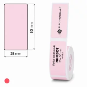 NIIMBOT D101 25x50mm– 125 Labels/Roll Pink Thermal Labels