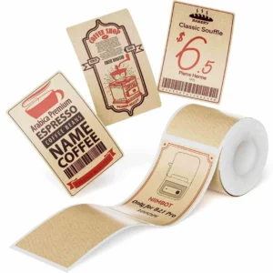 Alternative view of NIIMBOT B Pro Series T50x90mm– 90 Labels/Roll Red & Black Bakery Thermal Labels
