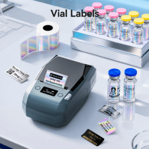 Alternative view of NIIMBOT M2/M3 EL40x20mm– 345 Labels/Roll Laser Holographic Thermal Transfer Labels