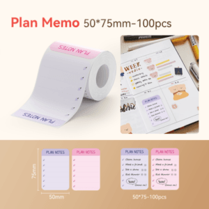 NIIMBOT B Series 50x75mm–100 Labels Plan Memo Thermal Labels