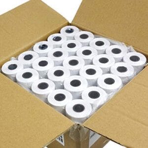 57x60mm Thermal Paper Rolls – Core 13–17mm | 100 Rolls/Box
