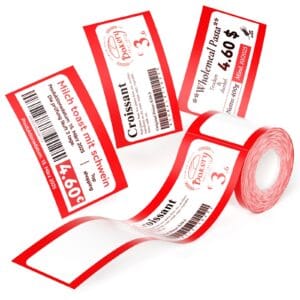 NIIMBOT B1 T40*60-125 White paper Red print
