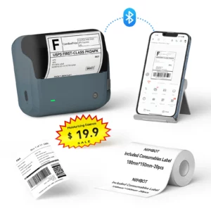NIIMBOT B4 4-Inch Bluetooth Thermal Label Printer – 203 DPI - Image 4