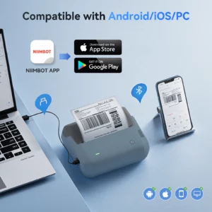 NIIMBOT B4 4-Inch Bluetooth Thermal Label Printer – 203 DPI - Image 3