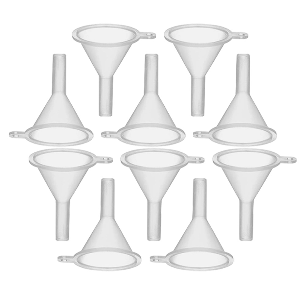 Mini Plastic Perfume Filling Funnels – 10-Piece Set for Bottles & Atomizers