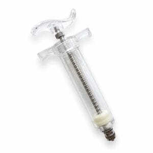 Plastic Steel Veterinary Syringe 10ml 20ml Manual Animal Injection Syringe for Livestock and Aquaculture