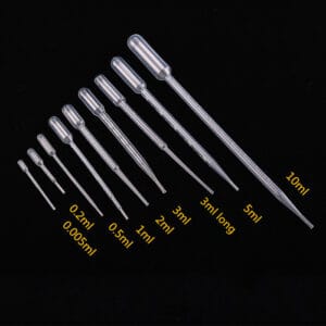 Alternative view of Pack of 25 Disposable Plastic Transfer Dropper 0.5g – Pasteur Pipette for Lab, Cosmetic & Perfume Use