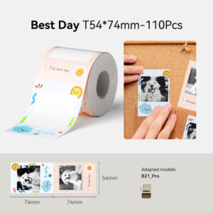 NIIMBOT B1 Pro Smart Label Printer – 300dpi Two-Color Thermal Label Maker - Image 3