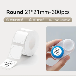 NIIMBOT D 101 T21×21mm White Labels–Rounded-Square Label Roll