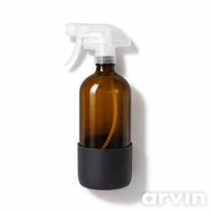 500ml Refillable Amber Glass Spray Bottle with Transparent Trigger Sprayer