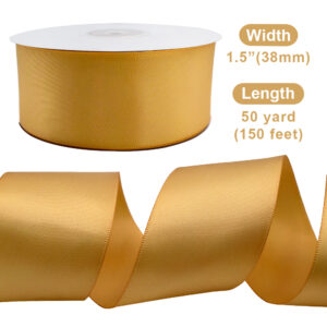 5cm Single Face Satin Ribbon Roll – 100 Yards for Gift Wrapping & Decoration - Image 4