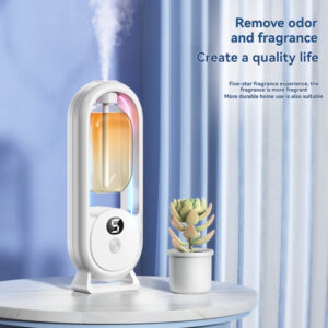 Waterless Aroma Diffuser with Ambient Light – Automatic Fragrance Machine for Home