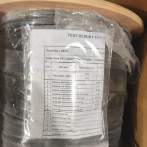 GJYXCH 2-Core G.657.A1 FTTH Drop Fiber Cable – Black PE, 1km Drum
